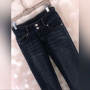 Dark wash denim jeans